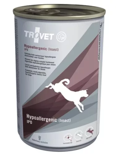 Trovet Hypoallergenic Insect (IPD) - Hipoallergén kutya konzerv rovarfehérjével 400g