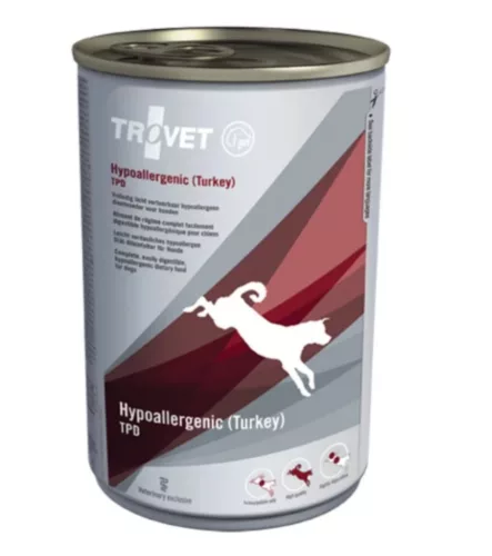 Trovet Hypoallergenic Turkey (TPD) - Hipoallergén kutya konzerv pulykahússal 400g