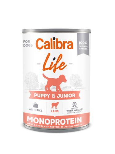Akciós Calibra Dog Life Junior lamb&rice konzerv 400g