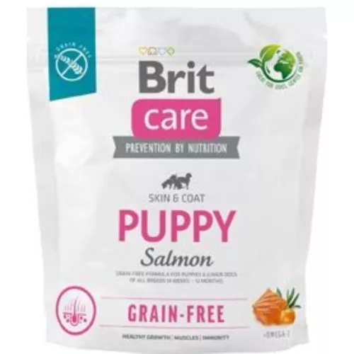 Akciós Brit Care Grain-Free Puppy Salmon & Potato 1kg (A termék lejárati ideje: 2026.10.24.)