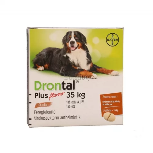 Akciós Drontal Plus 35kg tabletta 1db (A termék lejárati ideje: 2026.06.30.)