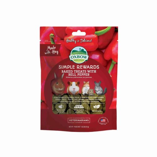 Akciós Oxbow Simple Rewards Bell Pepper Treats 85g (A termék lejárati ideje: 2025.10.08.)