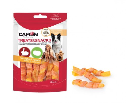 Akciós Camon nyulas édesburgonya snack 80g AE028 (A termék lejárati ideje: 2025.09.30.)