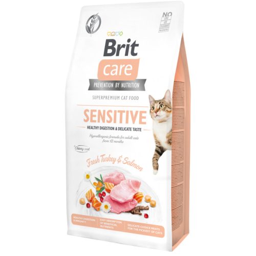 Brit Care Cat Grain Free Sensitive turkey & salmon 2kg