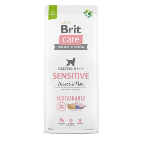Brit Care Sensitive Insect & fish 10kg - hipoallergén gabonamentes kutyatáp 