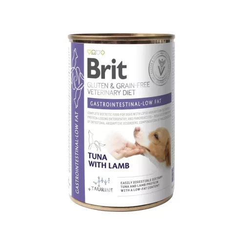 Brit Grain Free Veterinary Diets Gastrointestinal Low fat dog konzerv 400g - kutya konzerv