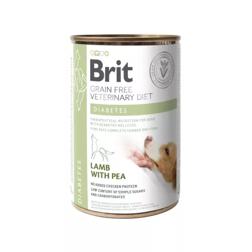 Brit Grain Free Veterinary Diets Diabetes dog konzerv 400g - kutya konzerv