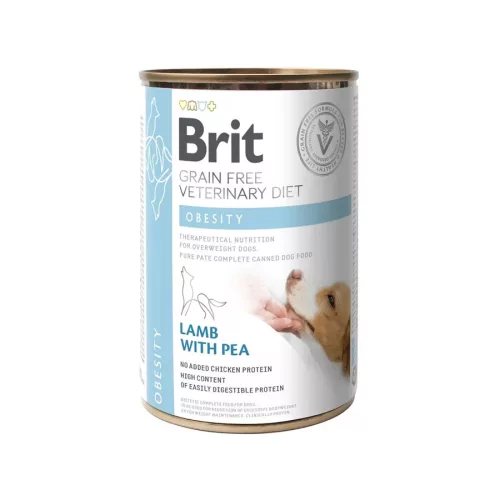 Brit Grain Free Veterinary Diets Obesity dog 400g - kutya konzerv