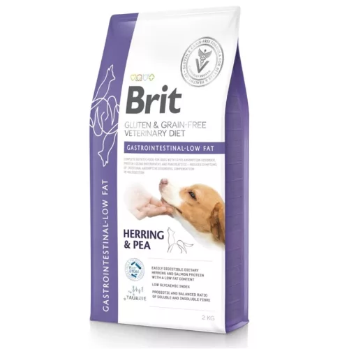 Brit Grain Free Veterinary Diets Gastrointestinal Low fat dog 2kg - kutya száraztáp
