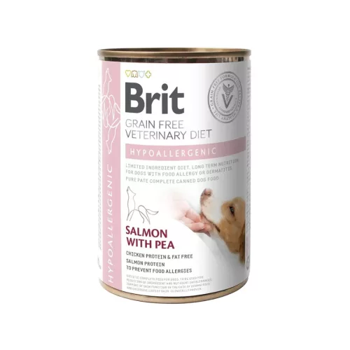 Brit Grain Free Veterinary Diets Hypoallergenic dog kz 400g - kutya konzerv