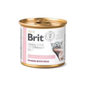    Brit Grain Free Veterinary Diets Hypoallergenic cat 200g - macska konzerv