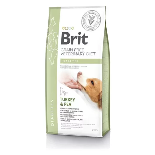 Brit Grain Free Veterinary Diets Diabetes dog 2kg - kutya száraztáp