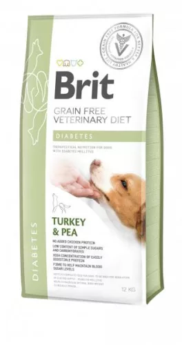 Brit Grain Free Veterinary Diets Diabetes dog 12kg - kutya száraztáp