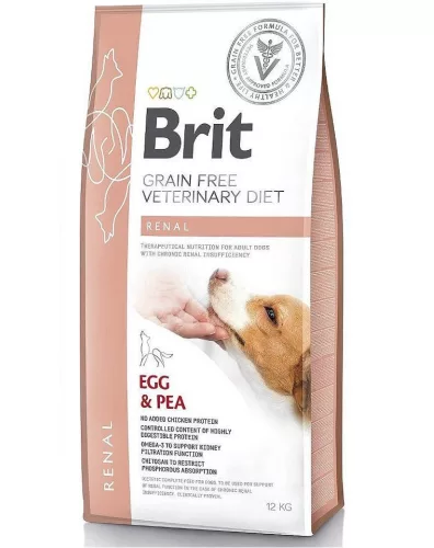 Brit Grain Free Veterinary Diets Renal dog 12kg - száraz kutyatáp