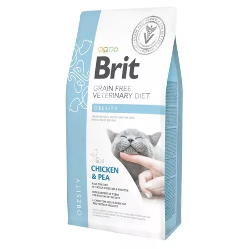 Brit Grain Free Veterinary Diets Obesity cat 5kg - száraz macskatáp