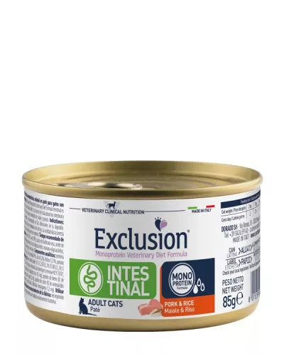 Exclusion Cat Intestinal Pork&rice konzerv 85g