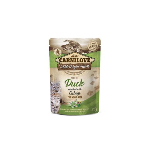 Carnilove Cat alutasakos Kacsa Macskamentával 85g
