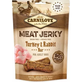   Carnilove Jerky Snack Turkey with Rabbit Bar – jutalomfalat szeletek pulykával, nyúllal 100g