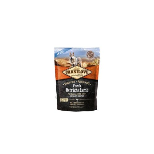 Carnilove Fresh Adult Dog Small Ostrich & Lamb Excellent Digestion - strucc és bárány hússal 1,5kg