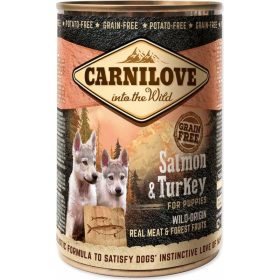   Carnilove Puppy Salmon & Turkey - lazac és pulyka hússal konzerv 400g