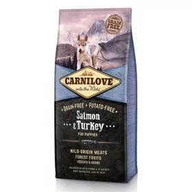   Carnilove Puppy Salmon & Turkey - lazac és pulyka hússal 12kg