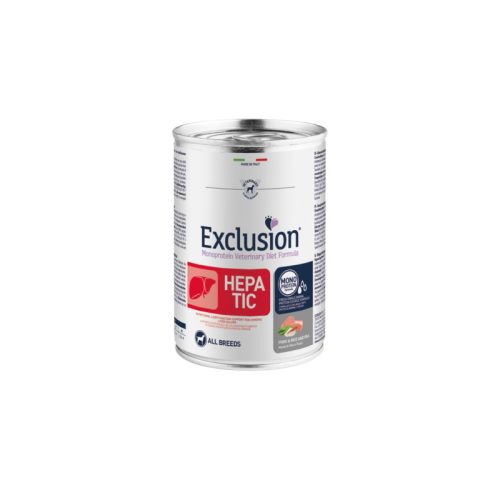 Exclusion Hepatic pork, rice & pea konzerv 400g