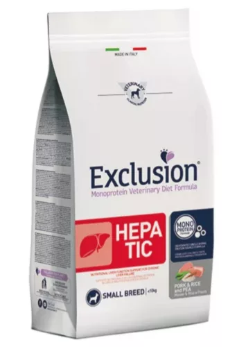 Exclusion Hepatic pork, rice & pea small breed 2kg