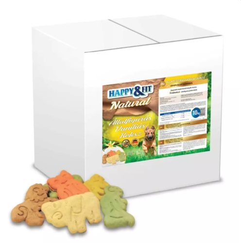 Happy&Fit Natural Állatfigurás Keksz jutalomfalat 10kg
