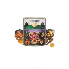   Happy&Fit Superior Friss Konzerv Bárányhús Sárgarépával és Burgonyával 800g
