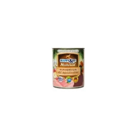   Happy&Fit Natural Dog Konzerv Csirke&Szarvas Almával&Sáfrányolajjal 800g