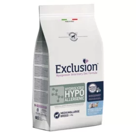   Exclusion Hydrolyzed Hypoallergenic fish&corn starch medium/large breed 12kg