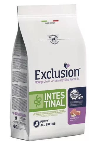 Exclusion Intestinal Puppy Pork&rice All Breeds 12kg