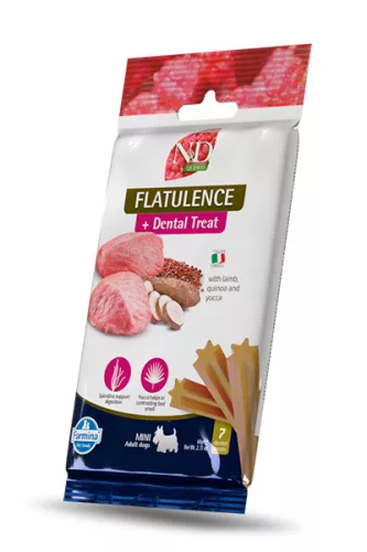 N&D Quinoa Flatuence Dog Lamb Adult Mini 60g - kutya fogtisztító