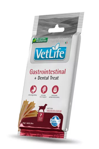 Vet Life Gastrointestinal Dog Medium&Maxi 100g - fogtisztító kutyáknak