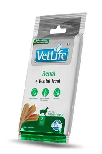 Vet Life Renal Dog Medium&Maxi 100g -fogtisztító kutyáknak