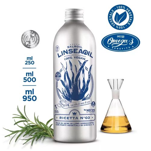 Salmoil Ricetta No3 - Linseaoil növényi eredetű olaj az oxidatív stressz ellen 250ml