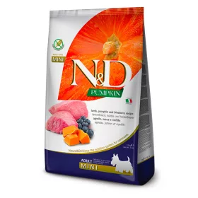   N&D Grain Free Dog Pumpkin Lamb Adult Mini 800g - kutya száraztáp bárány, áfonya, sütőtök