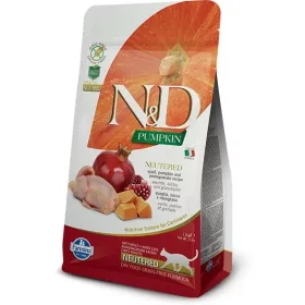   N&D Grain Free Neutered Cat Pumpkin Quail Pomegranate 1,5kg - ivartalanított macska száraztáp fürj, sütőtök, gránátalma