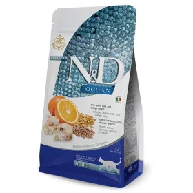   N&D Ocean Cat Adult Cod Spelt Oats&Orange 1,5kg - macska száraztáp  tőkehal, tönköly, zab&narancs