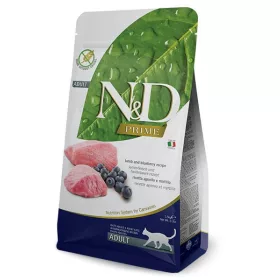   N&D Prime Cat Adult Lamb Blueberry 1,5kg - macska száraztáp bárány&áfonya