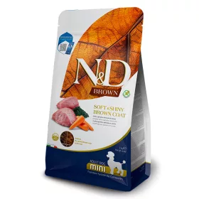   N&D Brown Dog Lamb Adult Mini 2kg - kutya száraztáp bárány, spirulina, sárgarépa