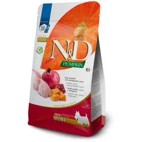  N&D Pumpkin Dog Quail Adult Mini 2,5kg - kutya száraztáp fürj, gránátalma, sütőtök