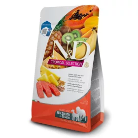   N&D Tropical Selection Dog Salmon Adult Medium/Maxi 2kg - kutya száraztáp lazac, tönkölybúza, zab, trópusi gyümölcsök