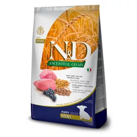   N&D Ancestral Grain Dog Lamb Puppy Mini 7kg - kölyök kutya száraztáp bárány, tönköly, zab, áfonya