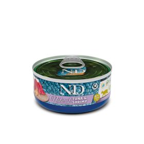   N&D Ocean Natural Cat Tuna Shrimp 70g - macska konzerv tonhal, garnélarák