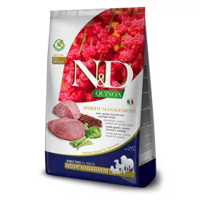   N&D Quinoa Weight Management Dog Lamb Adult Medium/Maxi 7kg - kutya száraztáp bárány, quinoa, brokkoli, spárga
