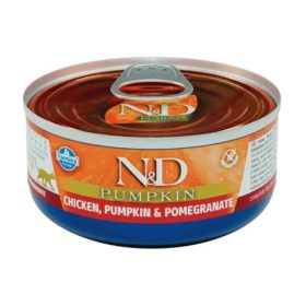   N&D Pumpkin Cat Chicken 70g - macska konzerv csirke, sütőtök, gránátalma