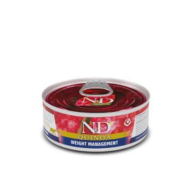   N&D Quinoa Cat Weight mangement 80g - macska konzerv bárány, quinoa