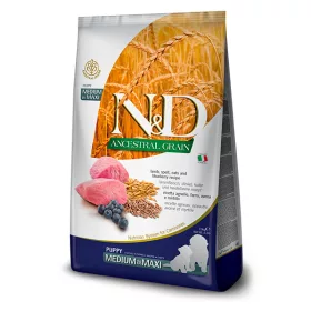   N&D Ancestral Grain Dog Lamb Puppy Medium/Maxi 12kg - kölyök kutya száraztáp bárány, tönköly, zab, áfonya