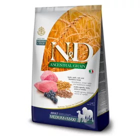   N&D Ancestral Grain Dog Lamb Adult Medium/Maxi 12kg - kutya száraztáp bárány, tönköly, zab, áfonya